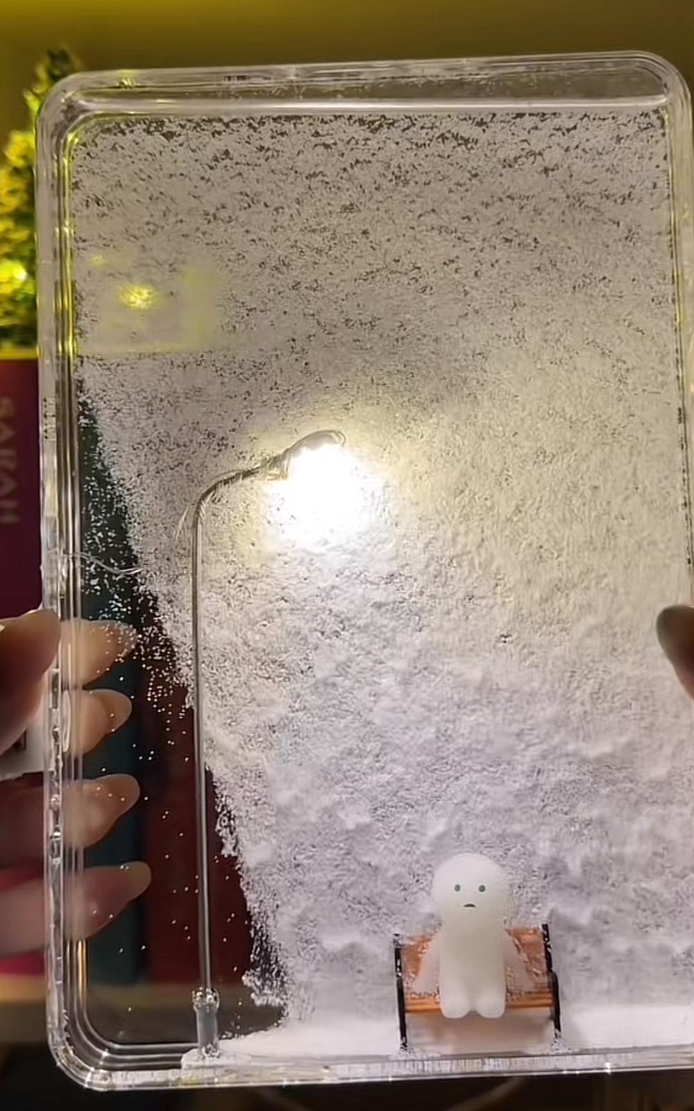 Lampara Mágica Farol Nevando