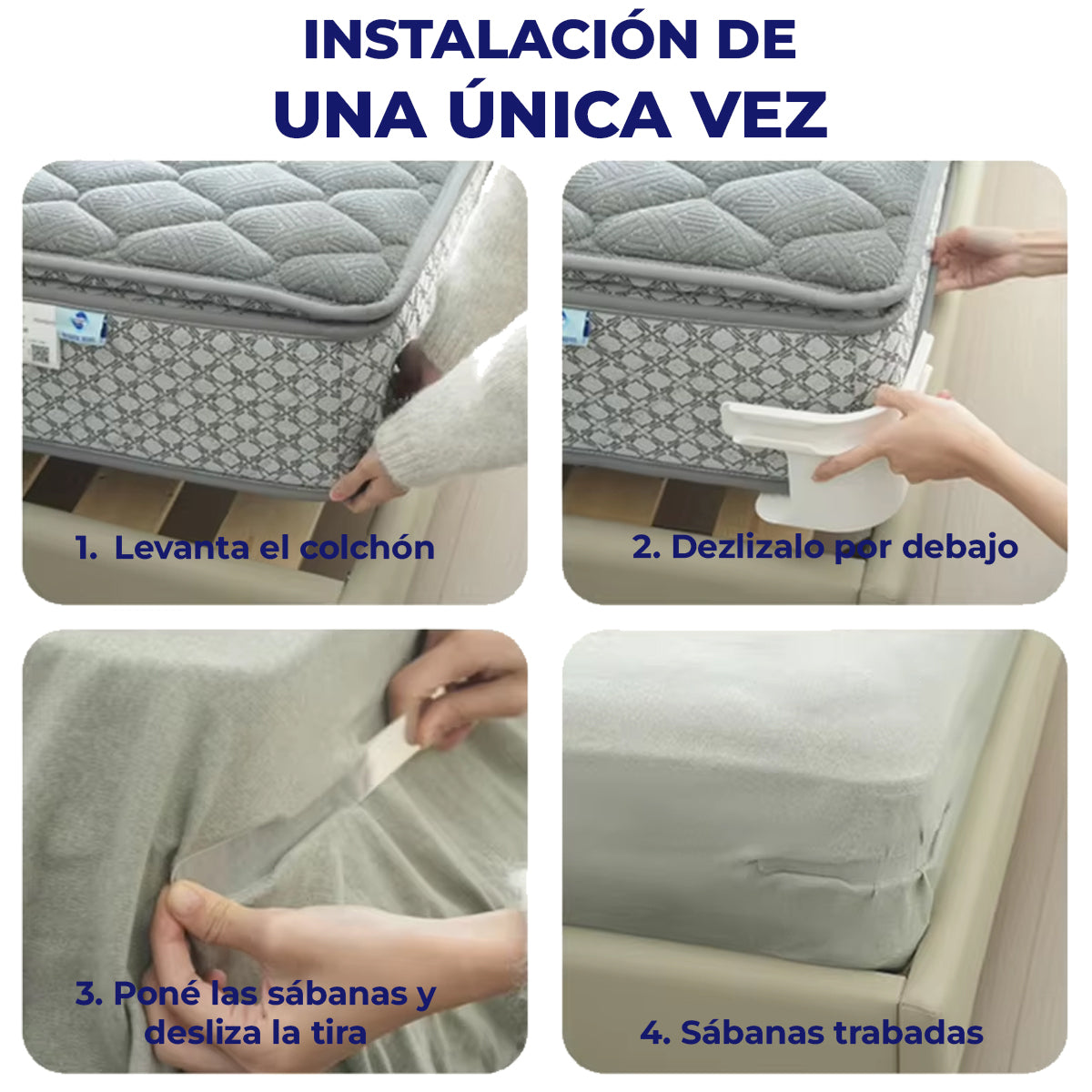 Sujetadores de Sábanas KIT x4