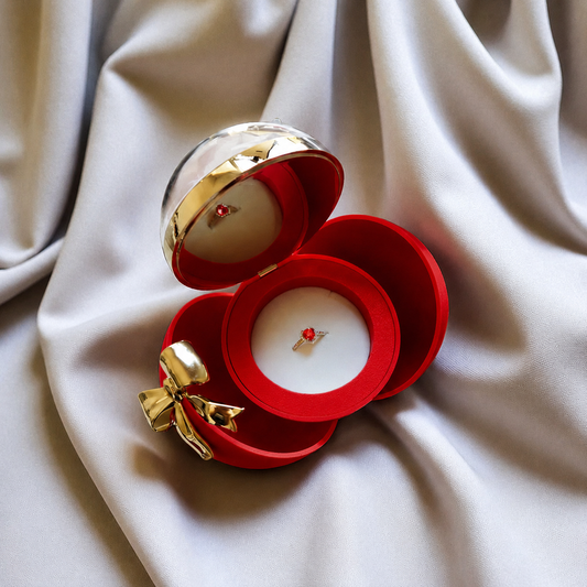 Pasión Infinita™ – Set Esfera Roja + Anillo de Corazón