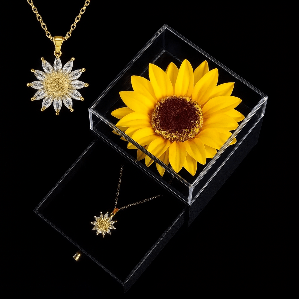 Eterno Girasol™ – Collar + Caja Sorpresa”